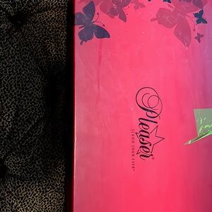 Pleasure sexier than ever size 6 black lace up  boots.Never worn.